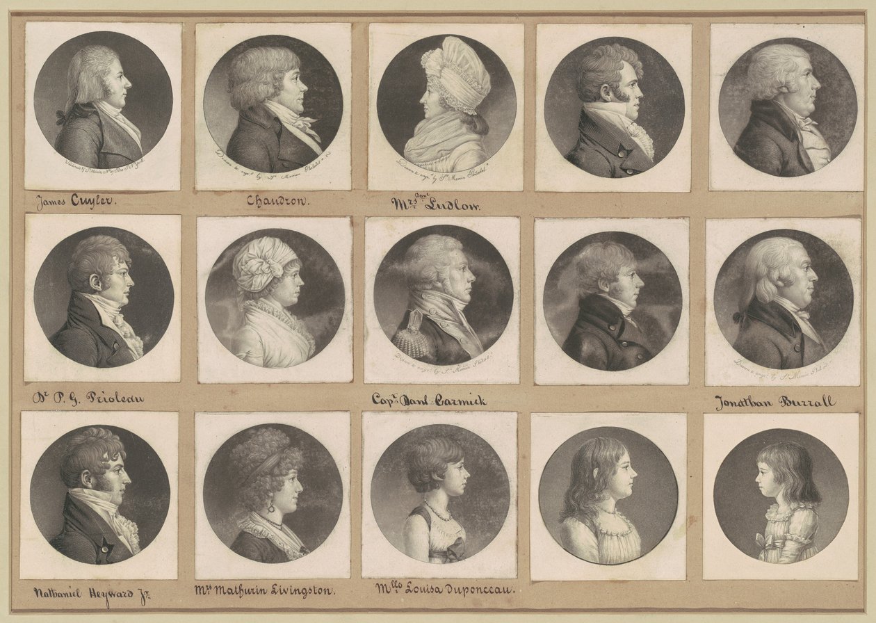 Collection de portraits de Saint-Mémin, Groupe 52 - Charles B. J. Févret de Saint Mémin