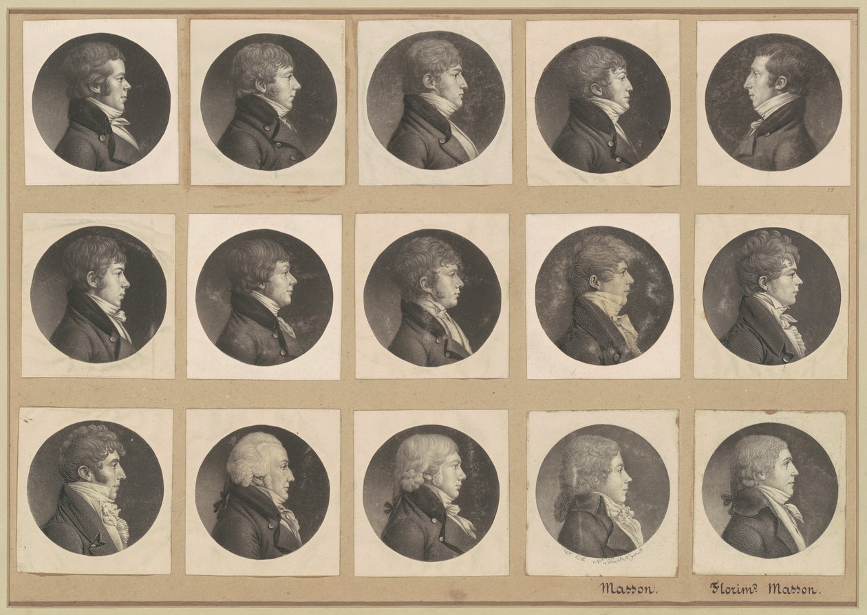 Collection de portraits de Saint-Mémin, Groupe 55 - Charles B. J. Févret de Saint Mémin