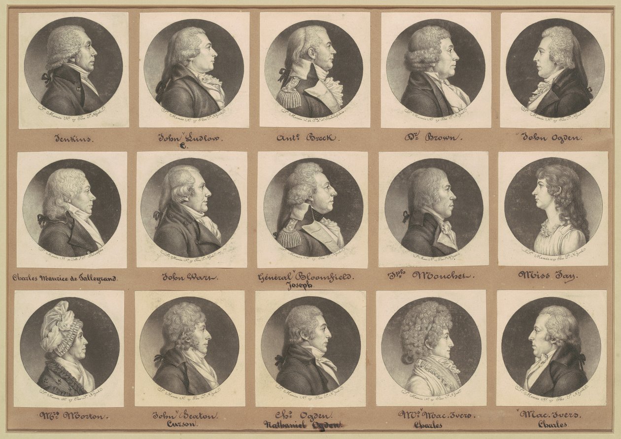 Collection de portraits de Saint-Mémin, Groupe 7 - Charles B. J. Févret de Saint Mémin