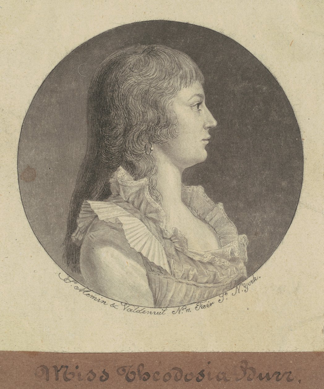 Theodosia Burr - Charles B. J. Févret de Saint Mémin