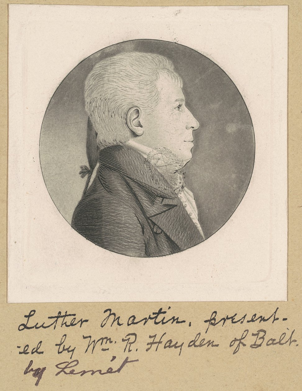 Homme non identifié - Charles B. J. Févret de Saint Mémin