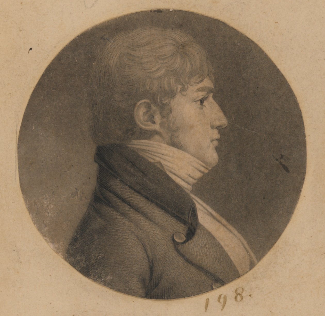 Un homme non identifié - Charles Balthazar Julien Févret de Saint-Mémin