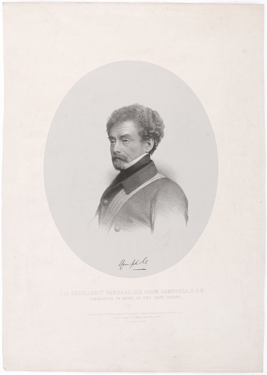 Son Excellence le général Sir Colin Campbell GCB Commandant en chef, aux Indes orientales - Charles Baugniet