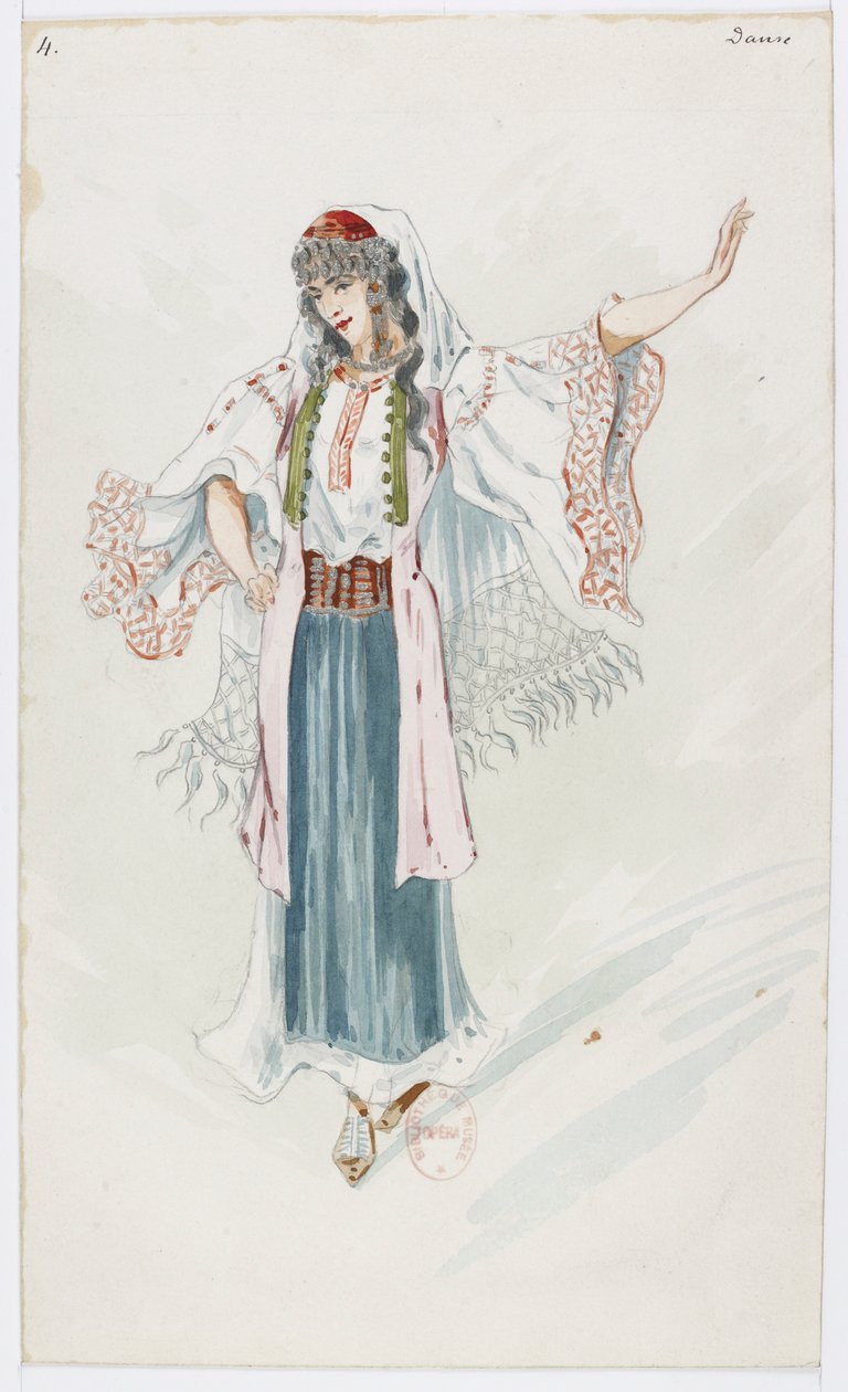 Holmès - La montagne noire - costume designs by Charles Bianchini - 04. Danse - Charles Bianchini