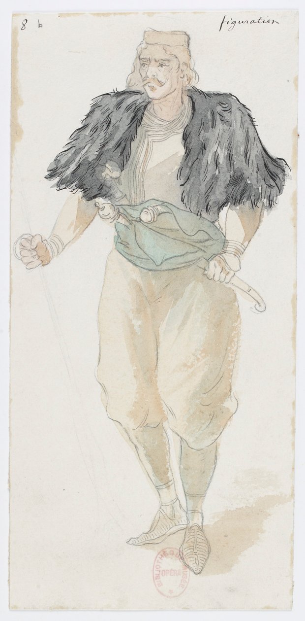 Holmès - La montagne noire - costume designs by Charles Bianchini - 08b. Figuration - Charles Bianchini