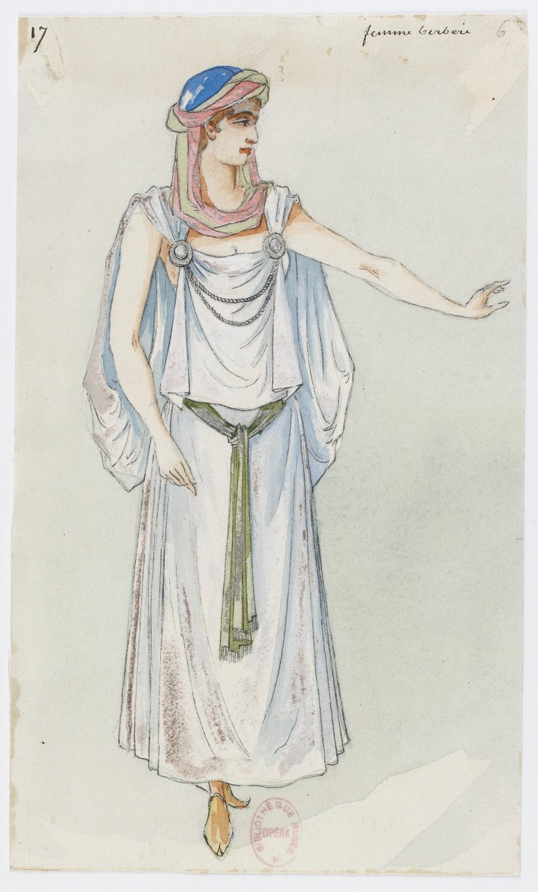 Holmès - La montagne noire - costume designs by Charles Bianchini - 17. Femme berbère - Charles Bianchini