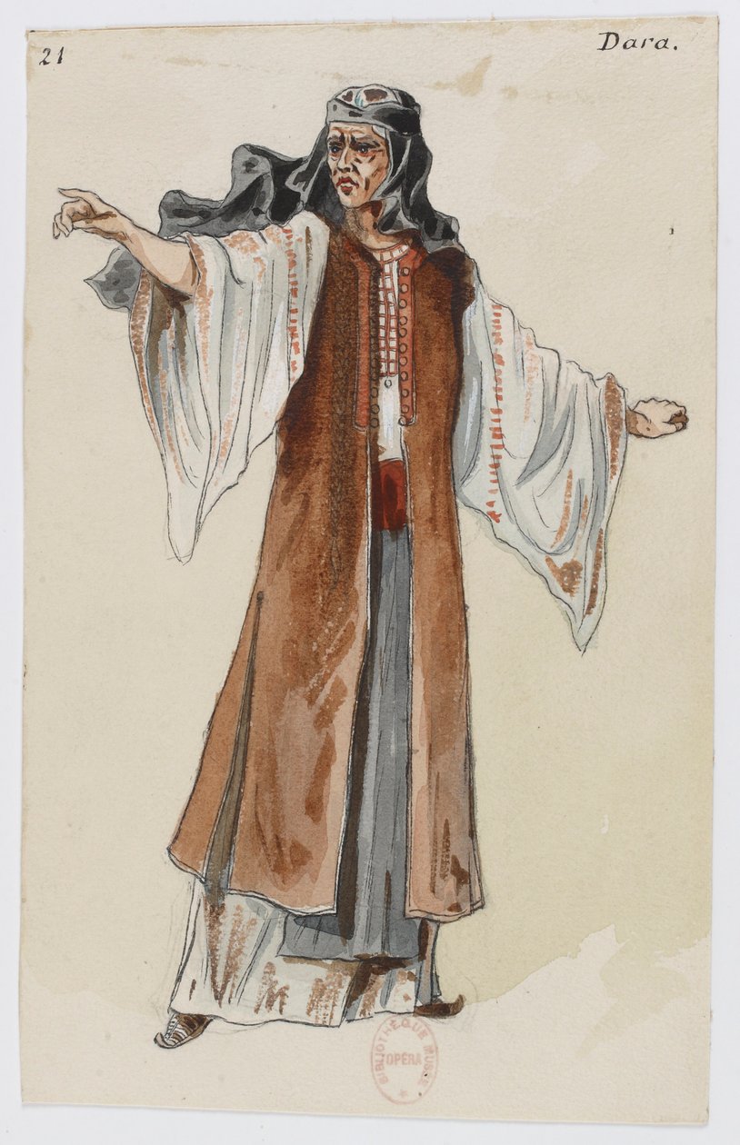 Holmès - La montagne noire - costume designs by Charles Bianchini - 21. Dara - Charles Bianchini