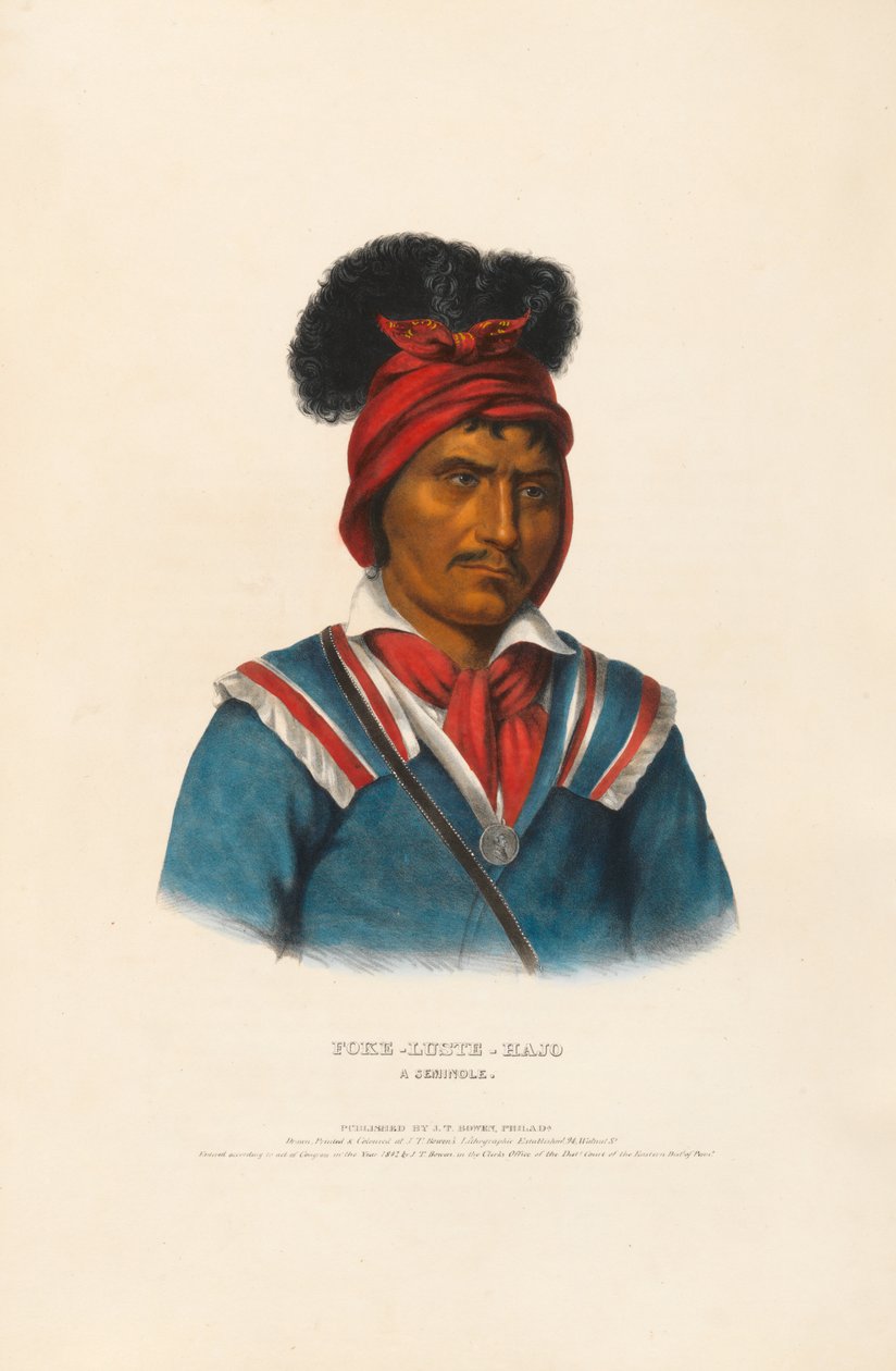 Foke-Luste-Hajo - Un Séminole - Charles Bird King