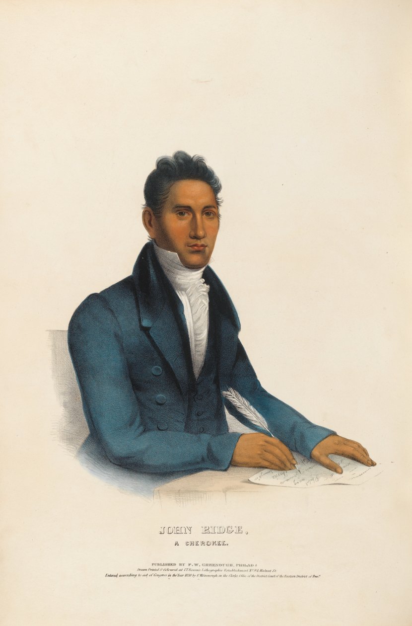 John Ridge - un Cherokee - Charles Bird King