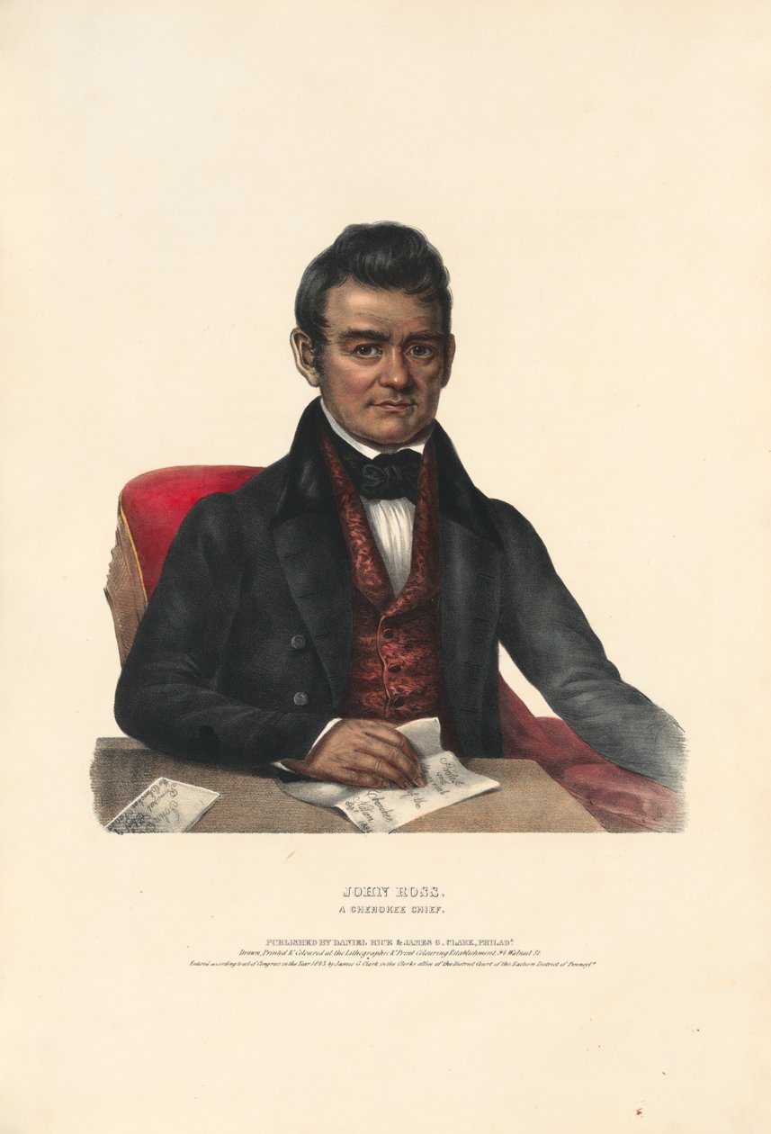 John Ross - Un chef cherokee - Charles Bird King