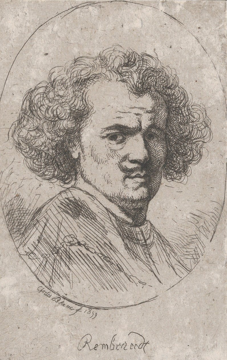 Portrait de Rembrandt, 1859 - Charles Blanc