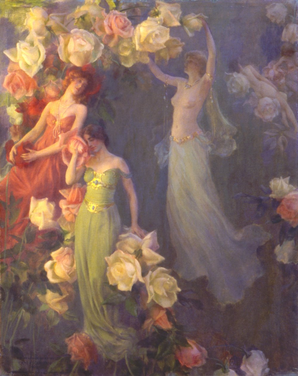 Le parfum des roses - Charles C. Curran