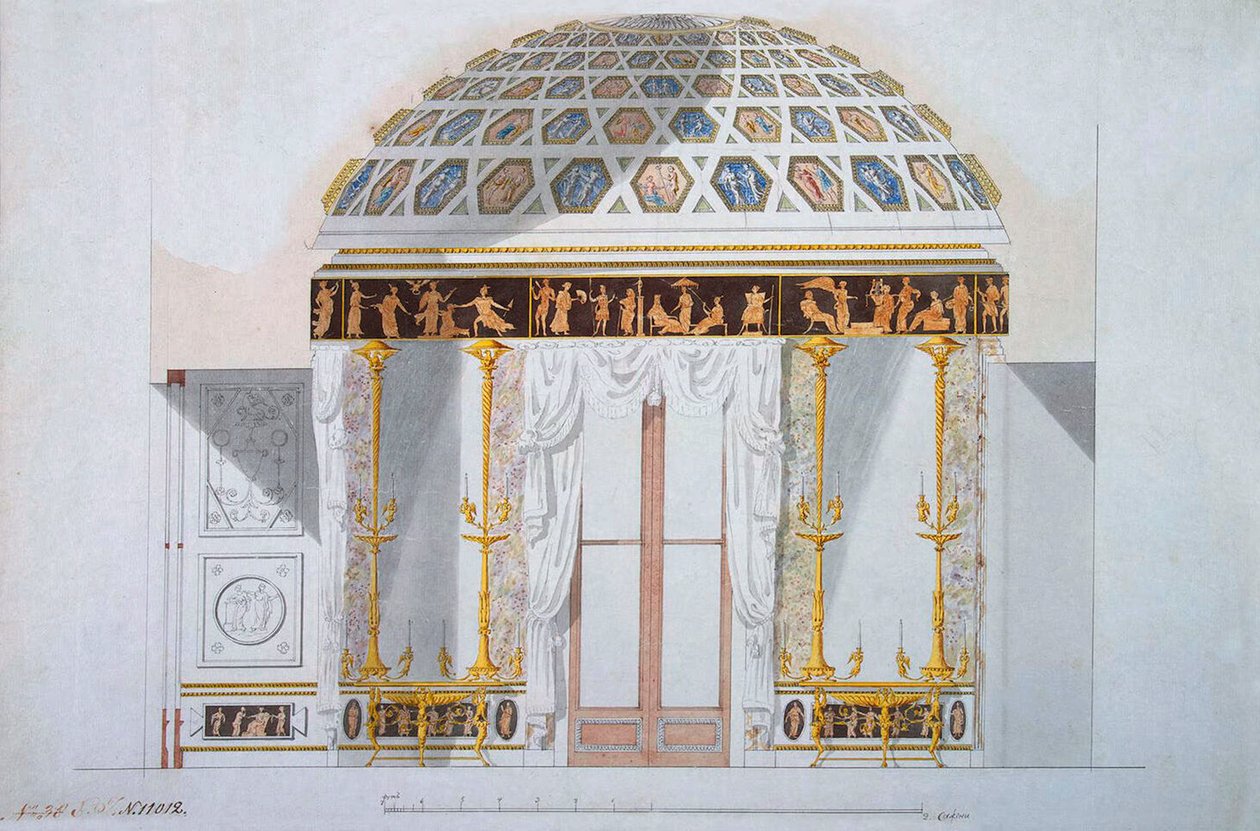 Conception pour le Cabinet de Jaspe dans le Pavillon d