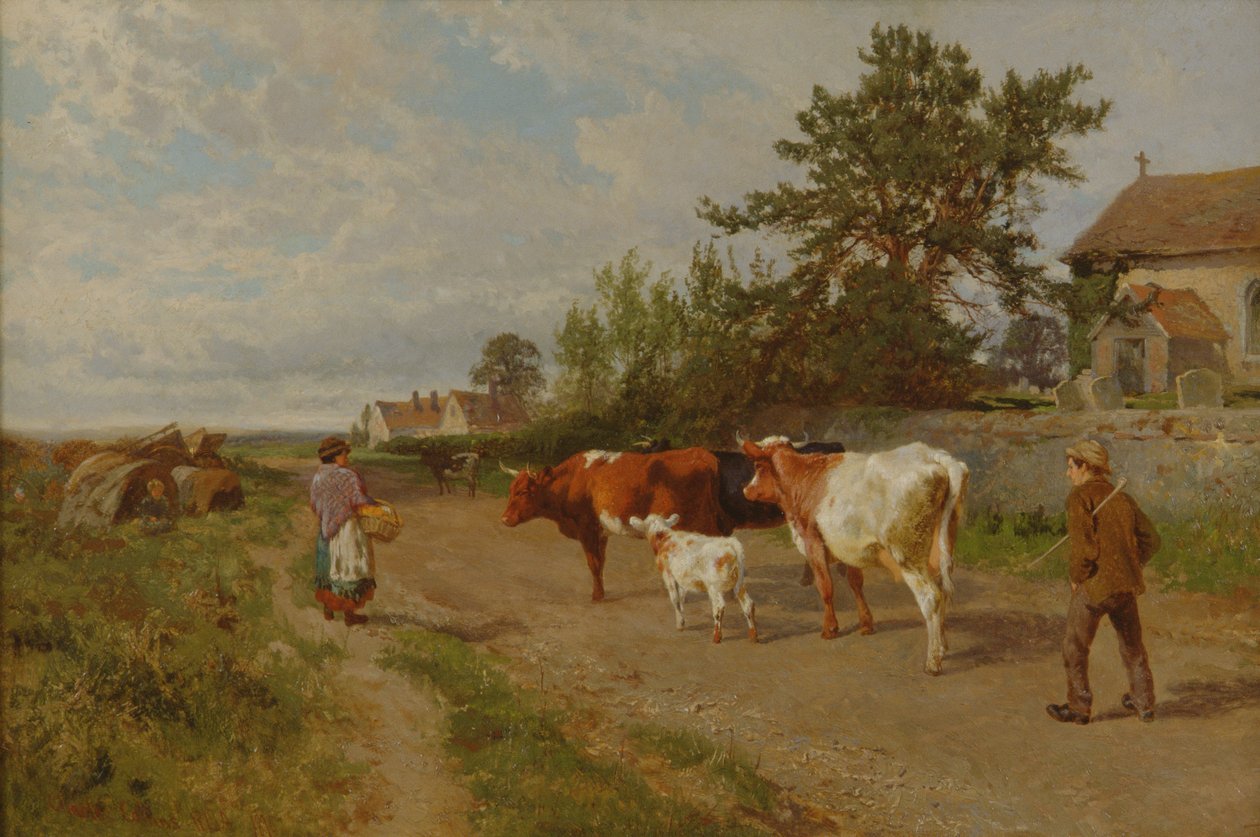 Aller au marché, 1895 - Charles Collins