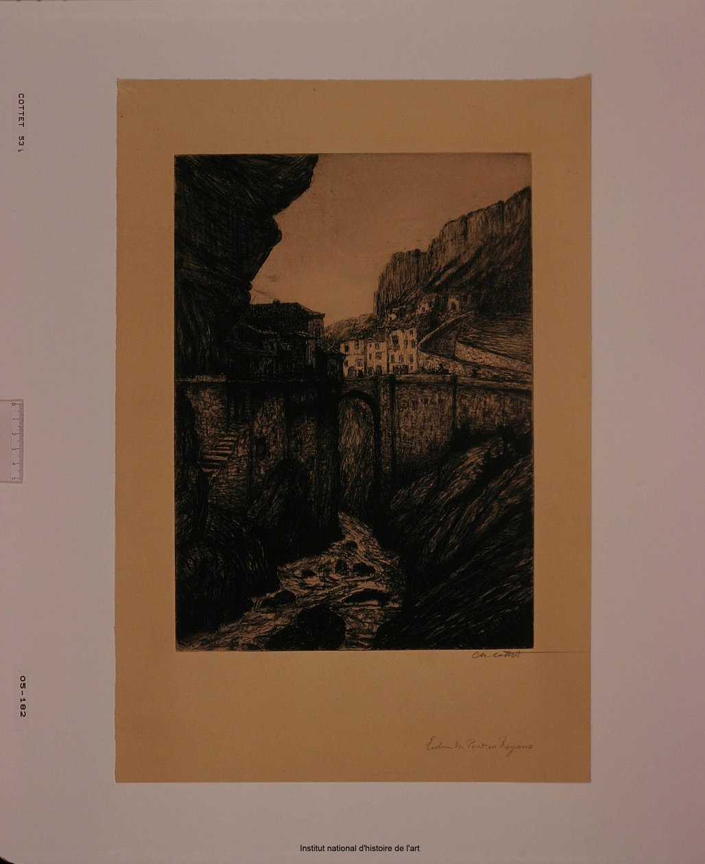 Entrée de Pont-en-Royans (épreuve b) - Charles Cottet