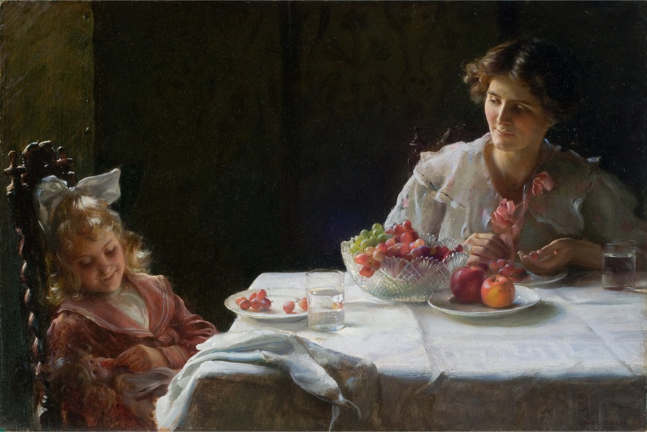 Petit-déjeuner pour trois - Charles Courtney Curran