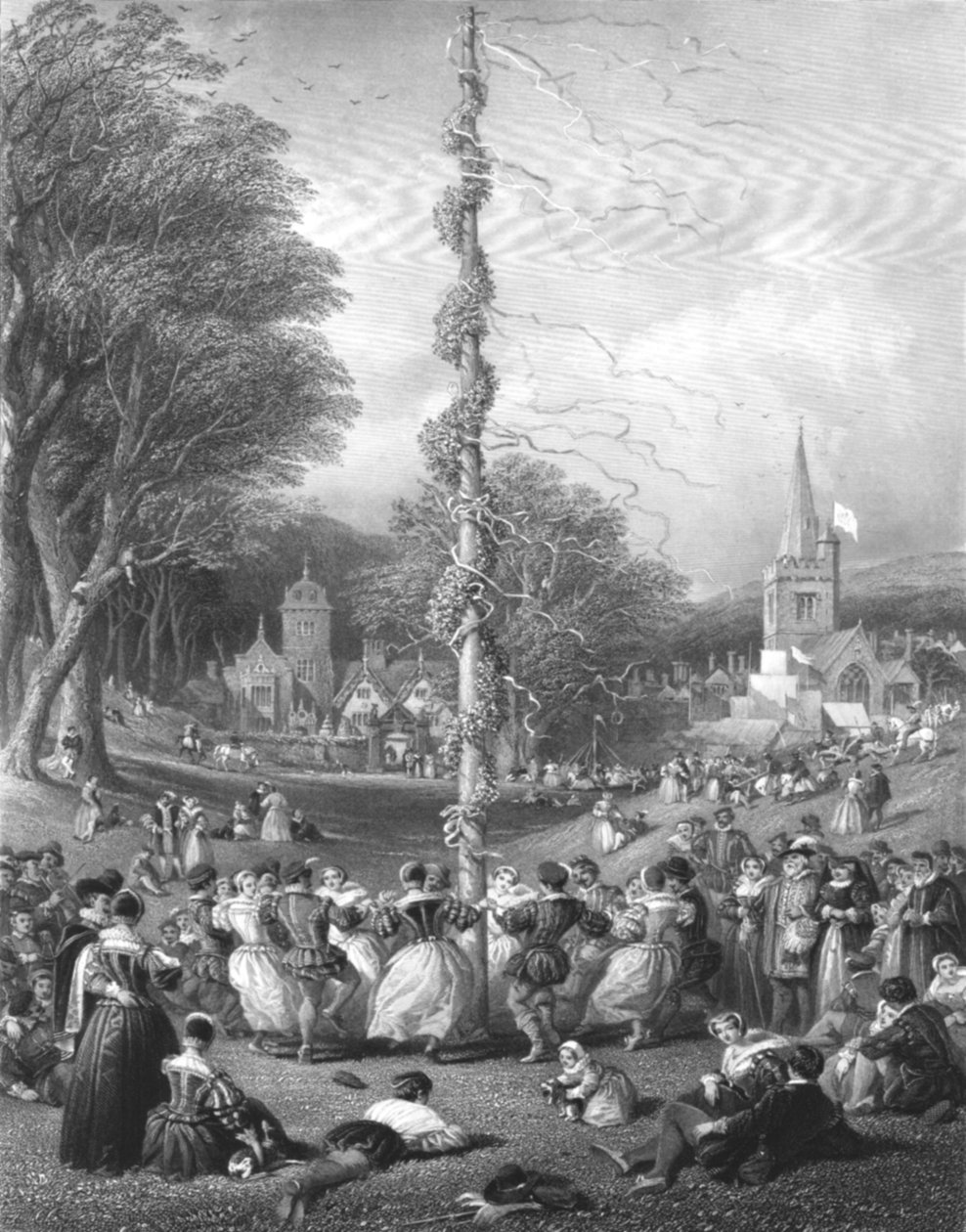 Le Mât de Mai, 1866 - Charles Cousen