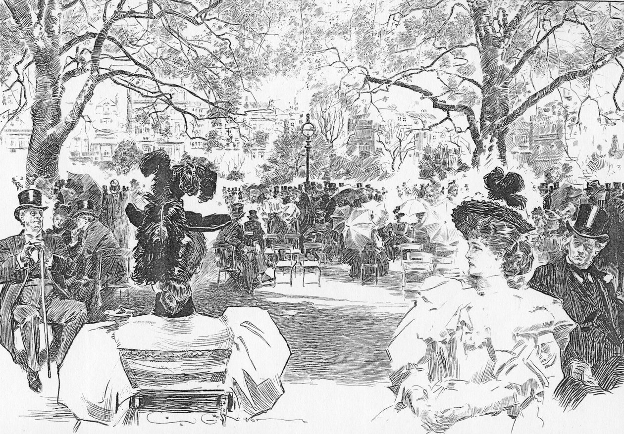 Dimanche après-midi près de Stanhope Gate, vers 1897 - Charles Dana Gibson