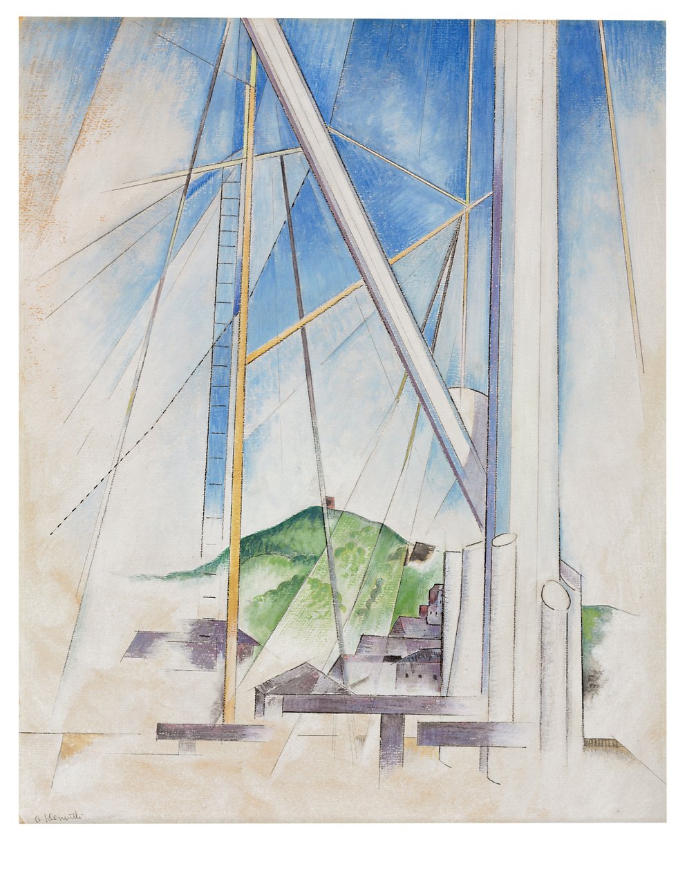 En clé de bleu, c.1919 - Charles Demuth