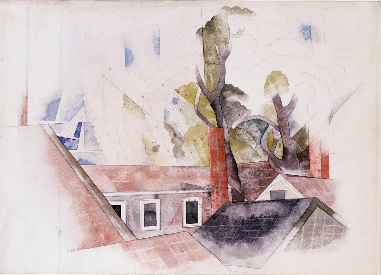 Toits et arbres - Charles Demuth