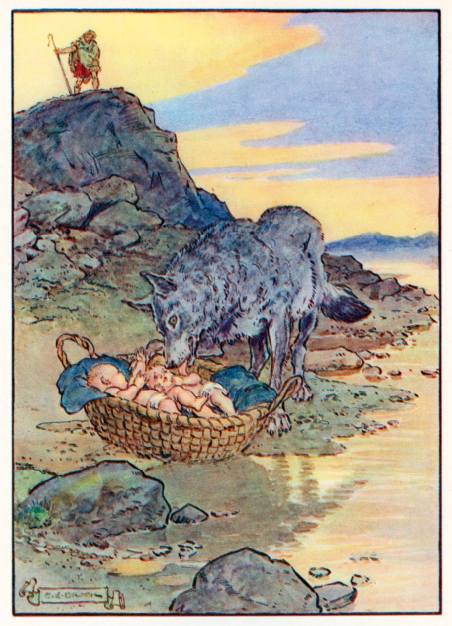 "Faustulus, le berger du roi, passant par là, vit qu