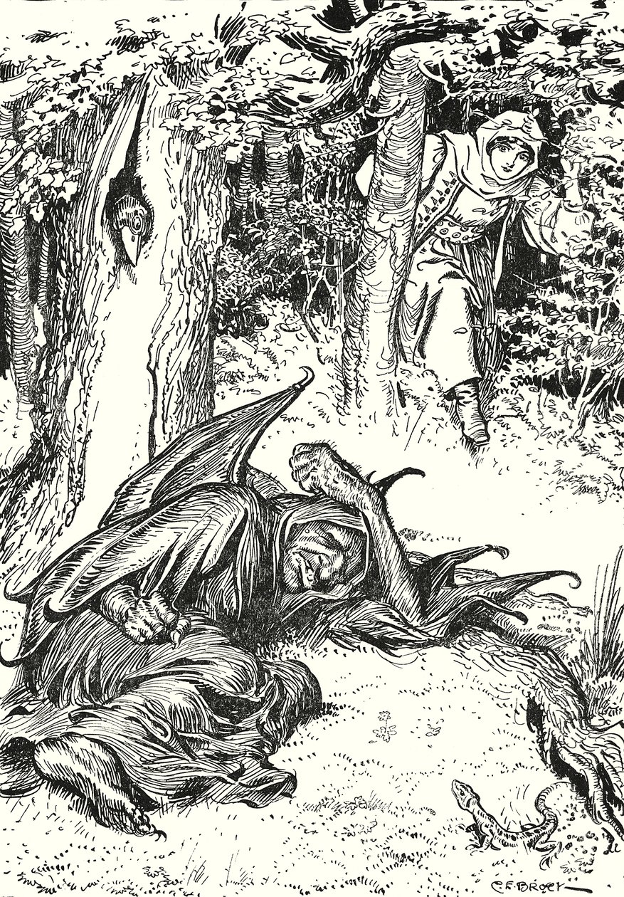 "La jeune fille, en venant par là, l