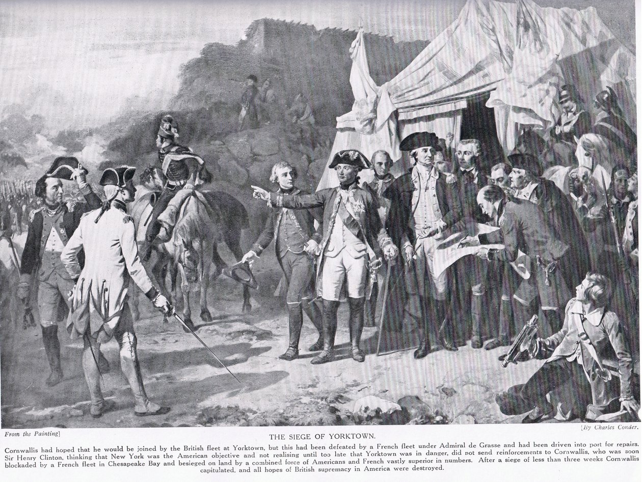 Le siège de Yorktown, illustration de 
