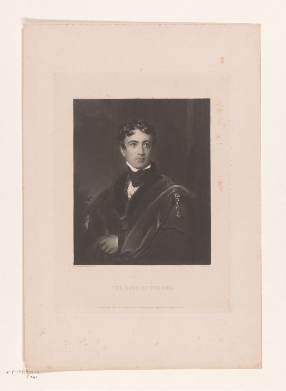 Portrait de John George Lambton - Charles Edward Wagstaff