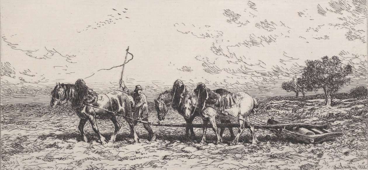 Le Rouleau - Charles Emile Jacque