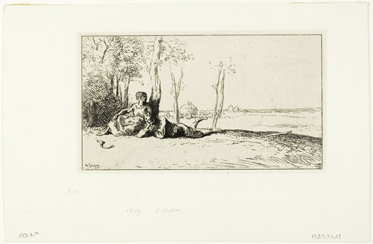 Moissonneurs au repos - Charles Emile Jacque