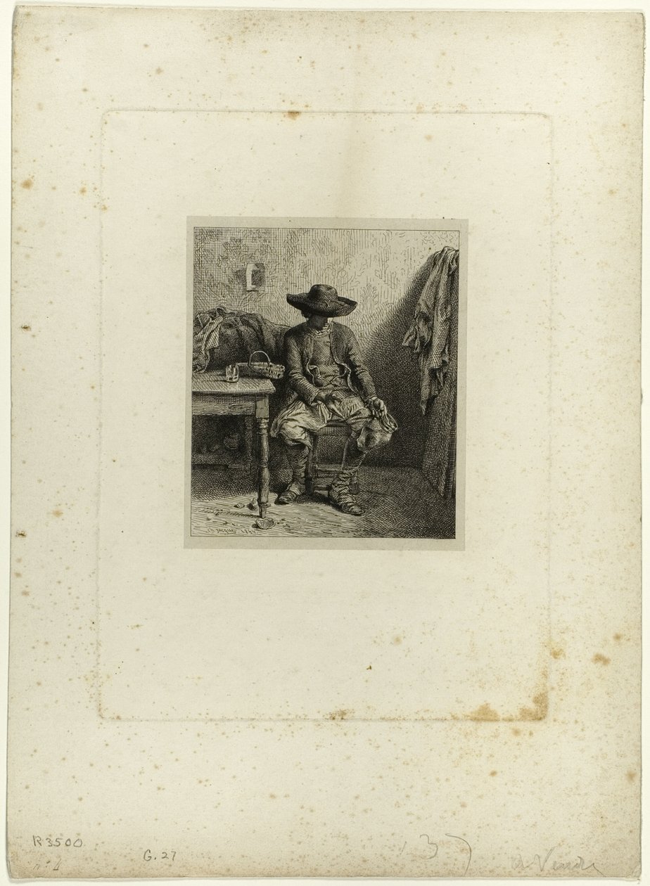 La cruche cassée - Charles Emile Jacque