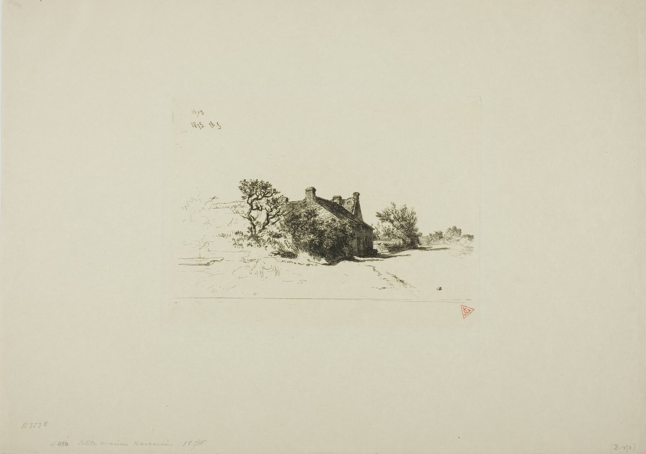 Les petites maisons, Kercassier - Charles Emile Jacque