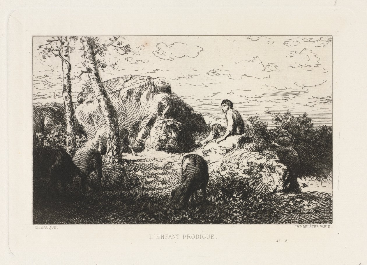 Le Fils Prodigue - Charles Emile Jacque