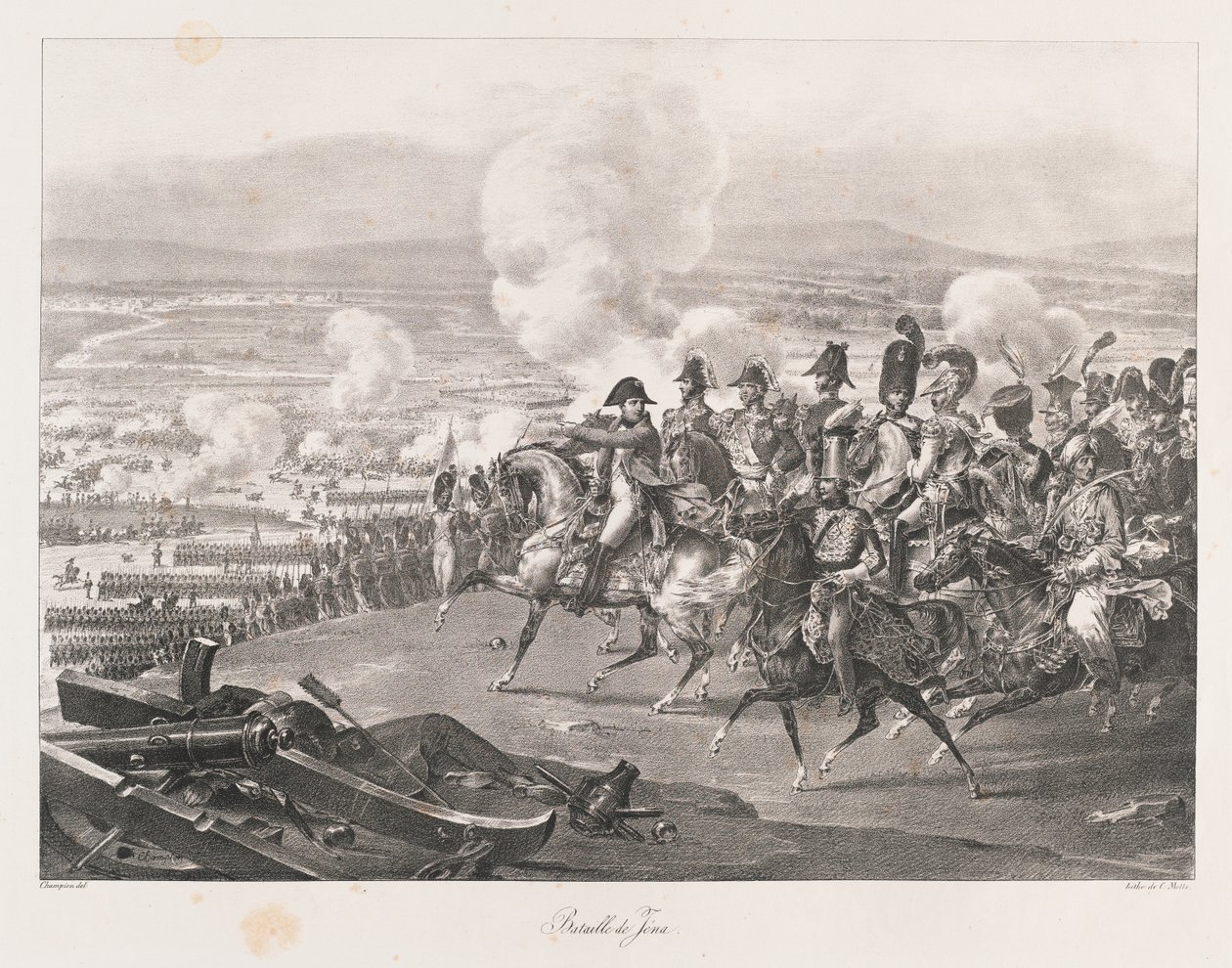 Bataille de Iéna, début du XIXe siècle - Charles Etienne Pierre Motte