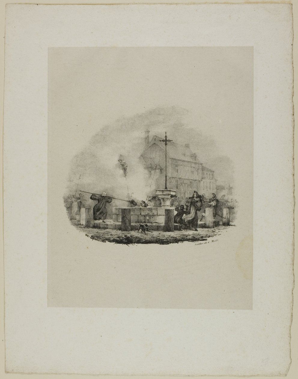 Scène dramatique inconnue - Charles Etienne Pierre Motte