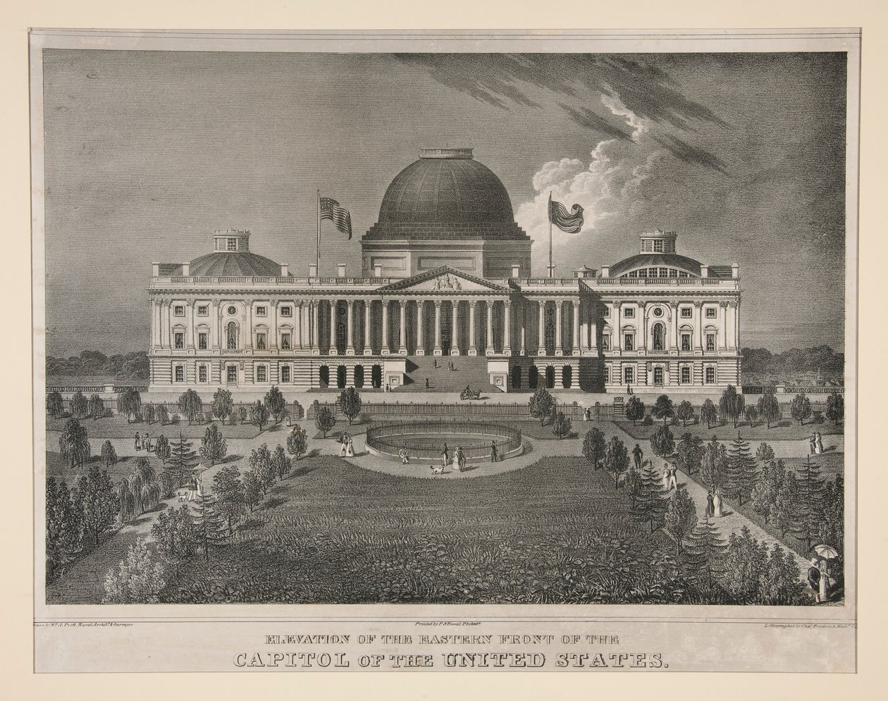 Élévation du point est du Capitole des États-Unis (Washington, D.C.) - Charles Fenderich