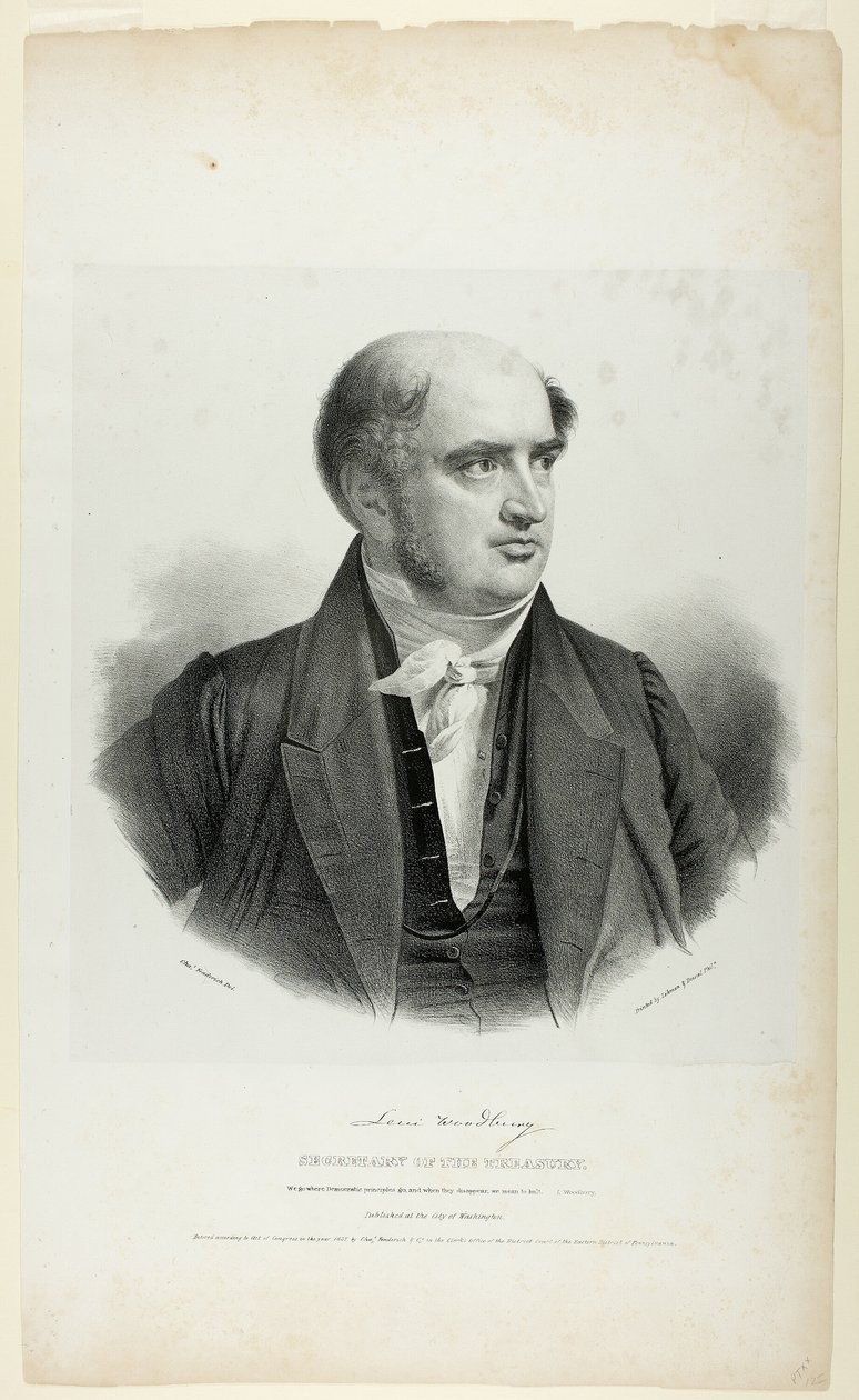 Levi Woodburn, secrétaire au Trésor - Charles Fenderich