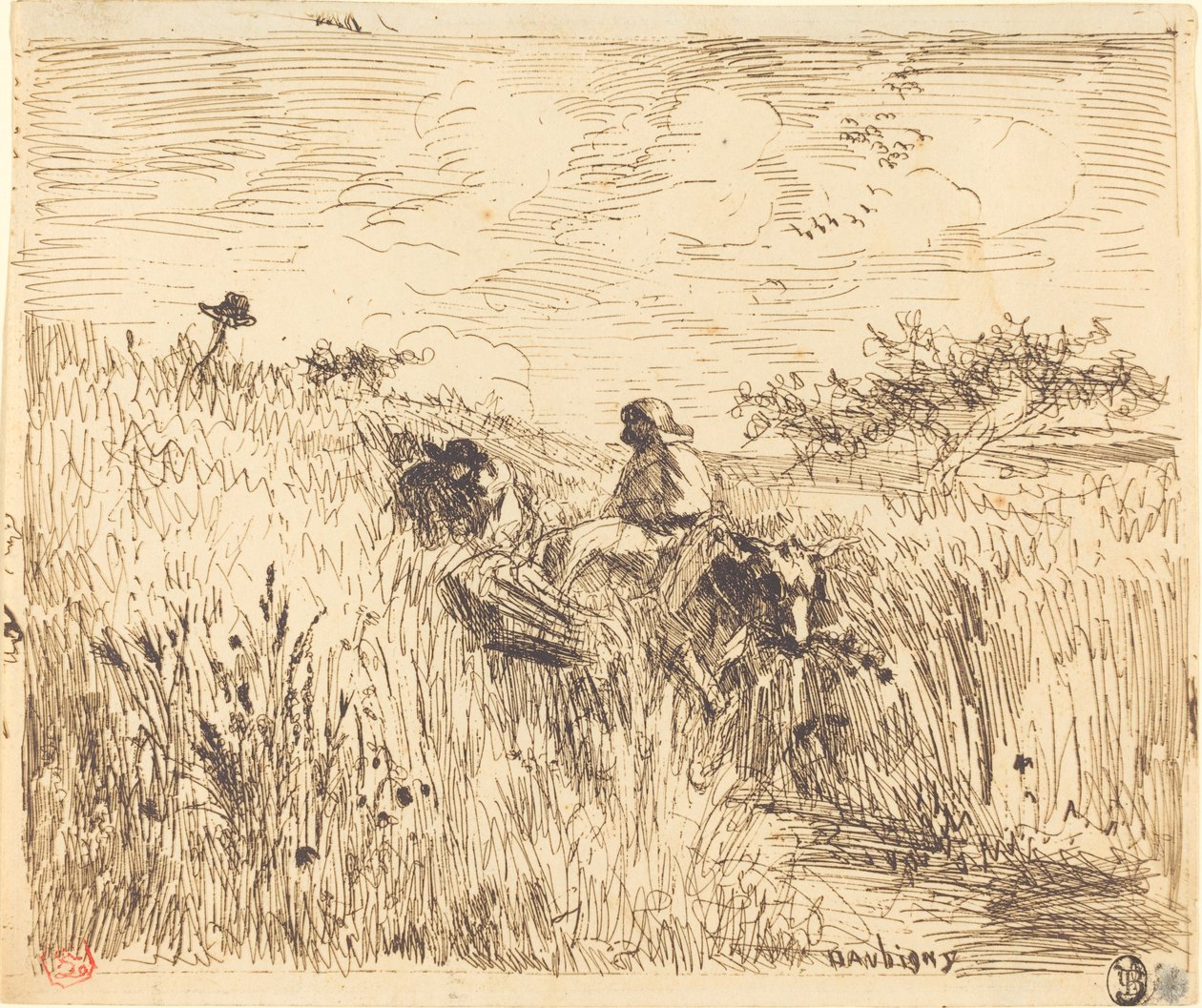 Sentier dans les blés - Charles Francois Daubigny
