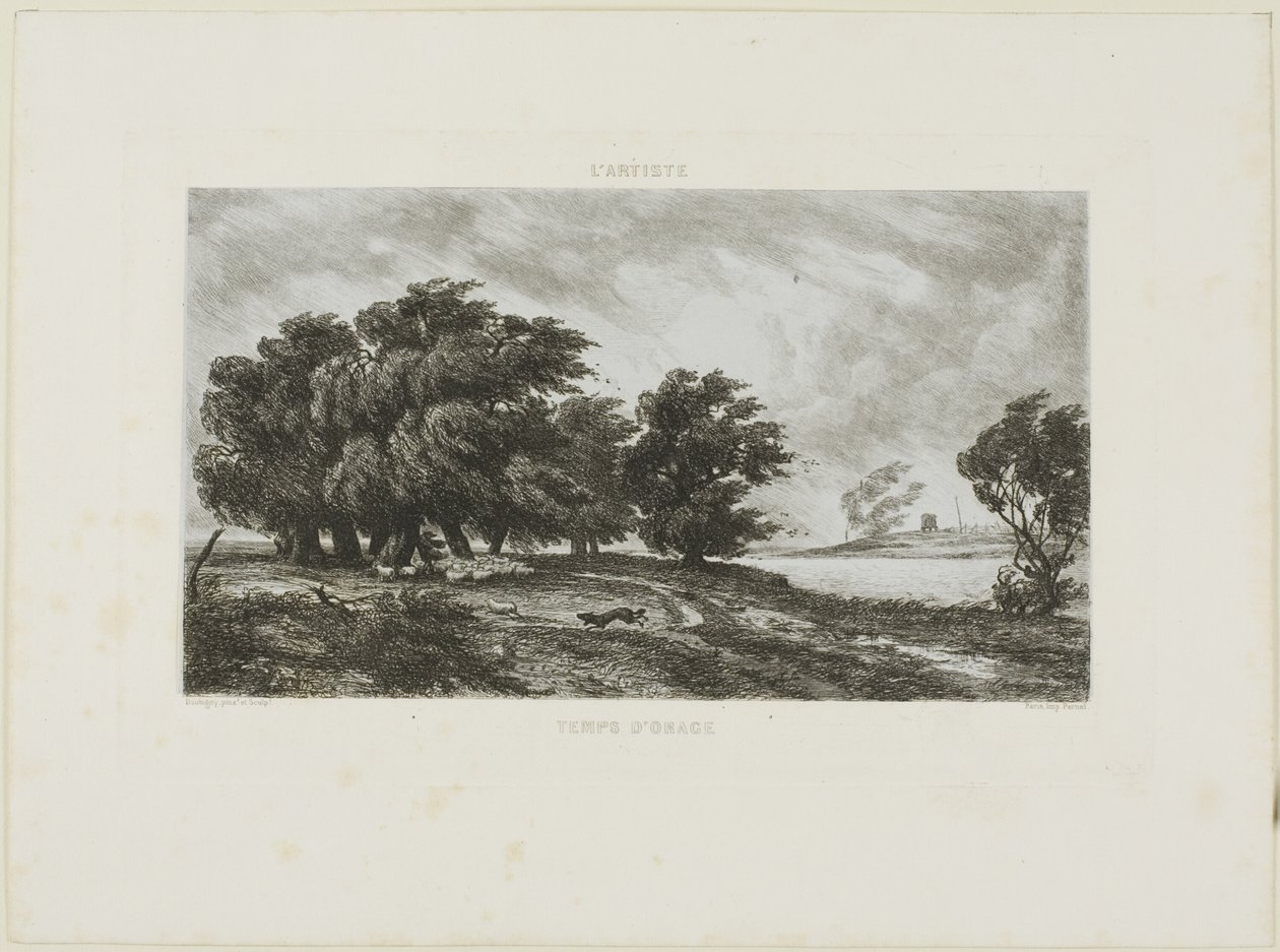 Temps orageux - Charles Francois Daubigny
