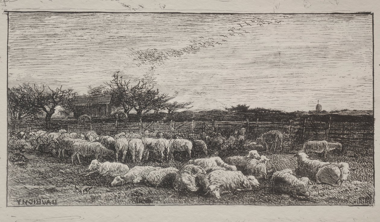 La grande bergerie - Charles Francois Daubigny