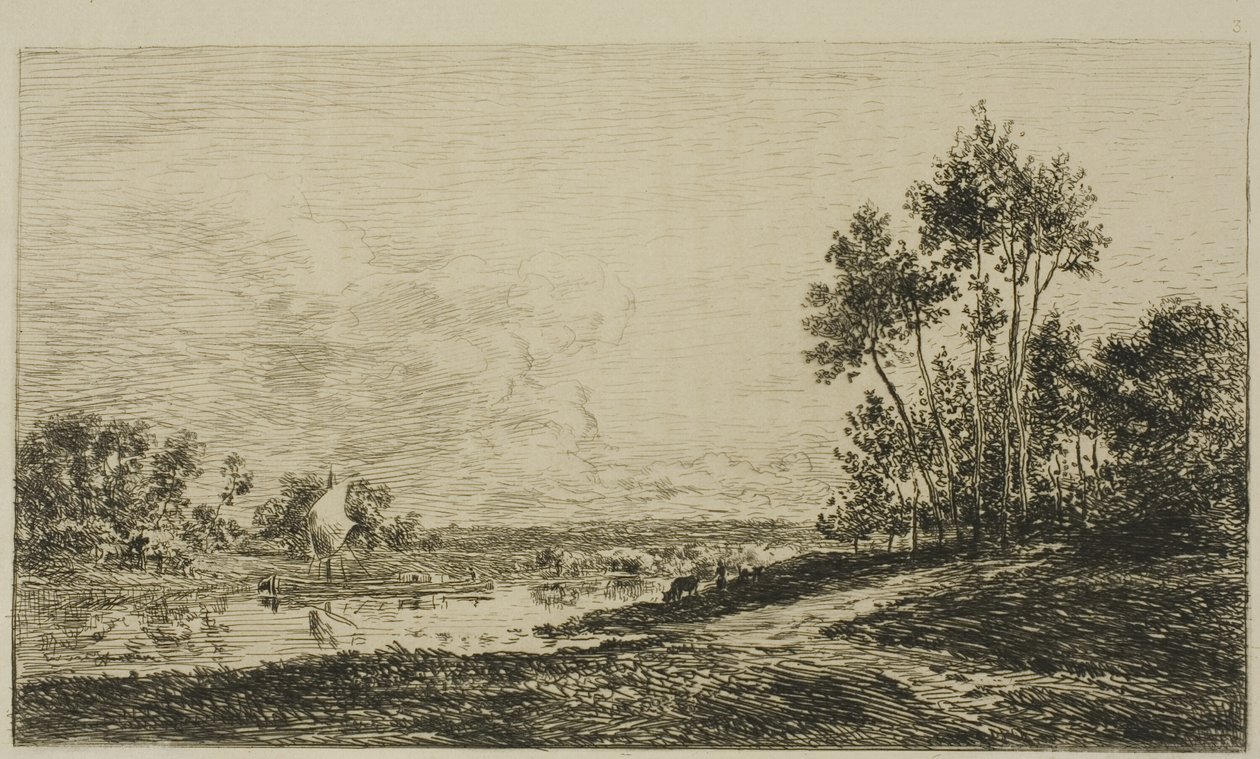 La Seine à Port-Maurin - Charles Francois Daubigny