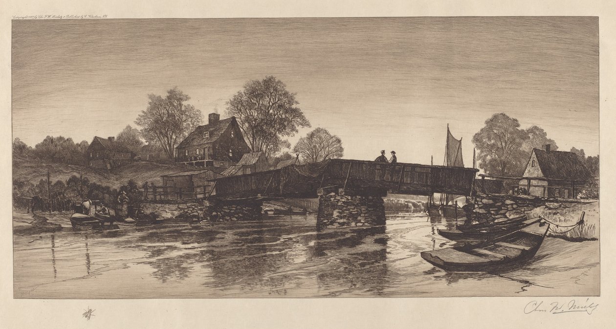 Sans titre (Vieux pont) - Charles Frederick William Mielatz