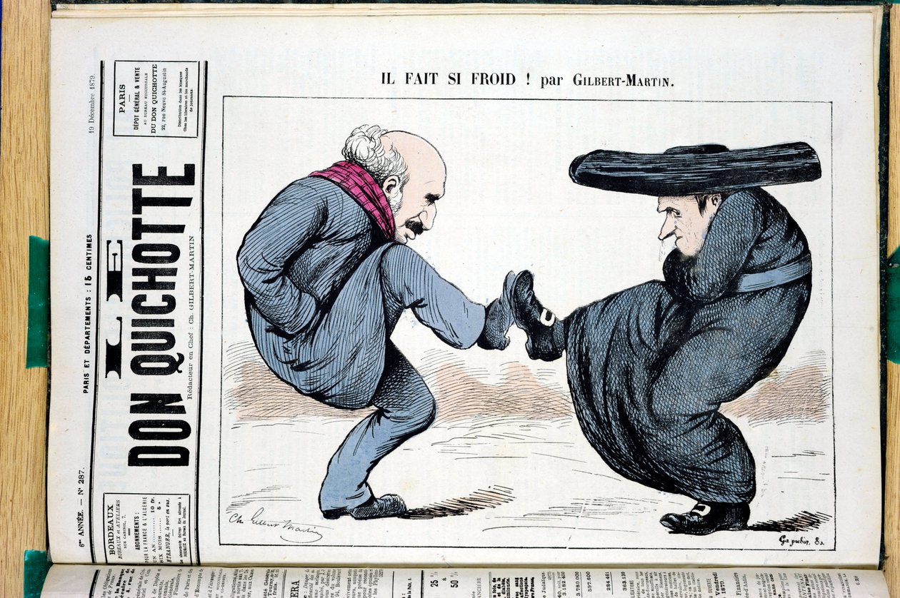 Couverture de "Don Quichotte", numéro 287, Satirique en couleurs - Charles Gilbert Martin