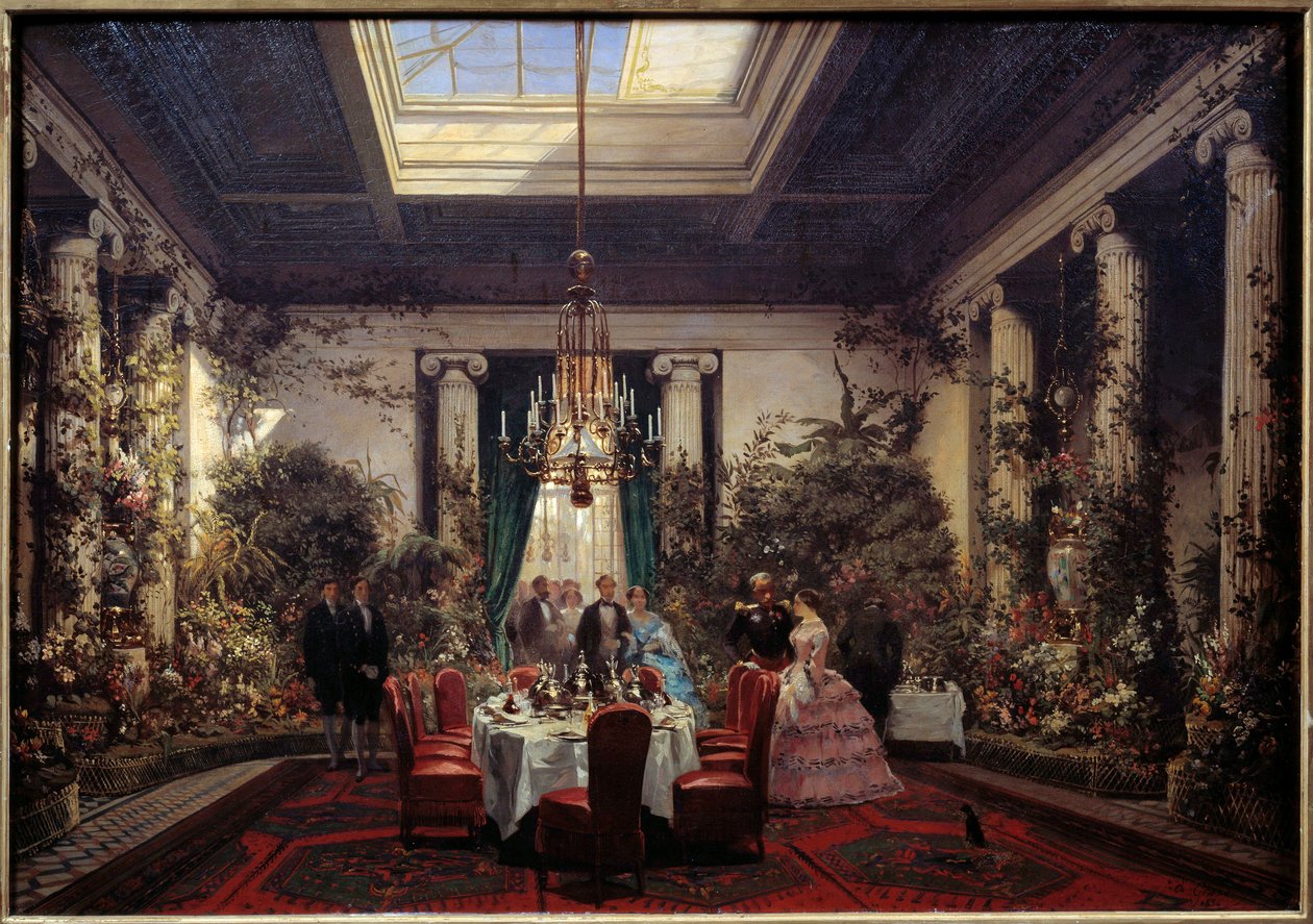 Petit déjeuner chez la princesse Mathilde Letizia Bonaparte - Charles Giraud