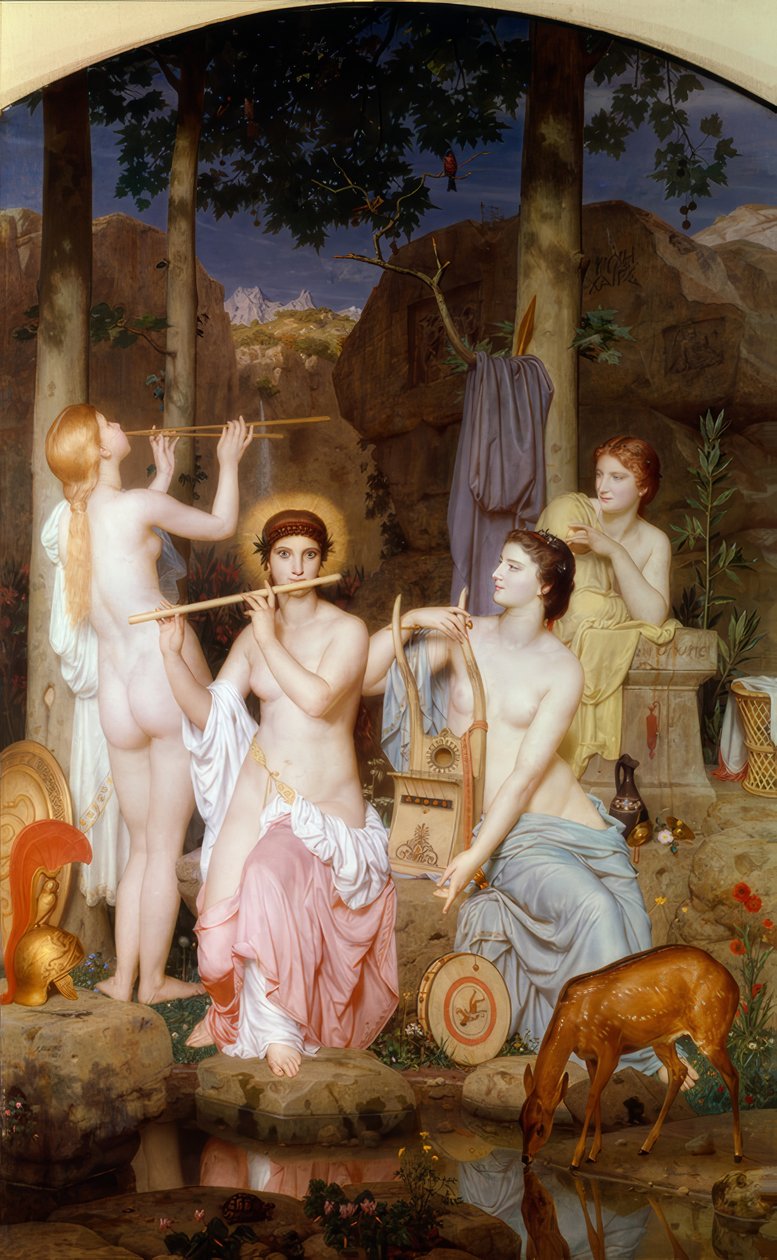 Minerve et les Grâces - Charles Gleyre
