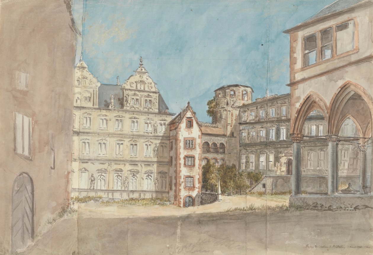 Ruines du Château de Heidelberg - Charles Gore