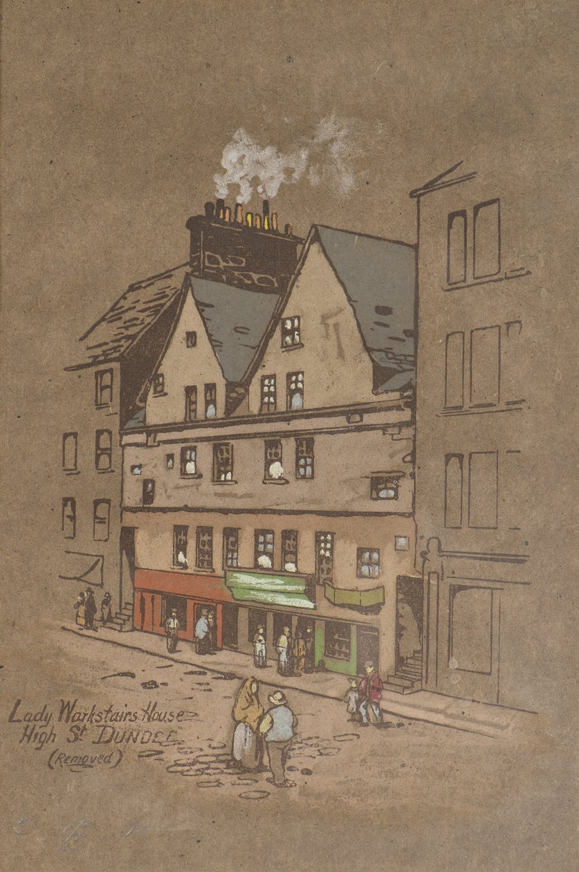 Maison de Lady Warkstair, High Street, Dundee - Charles Gustav Louis Phillips