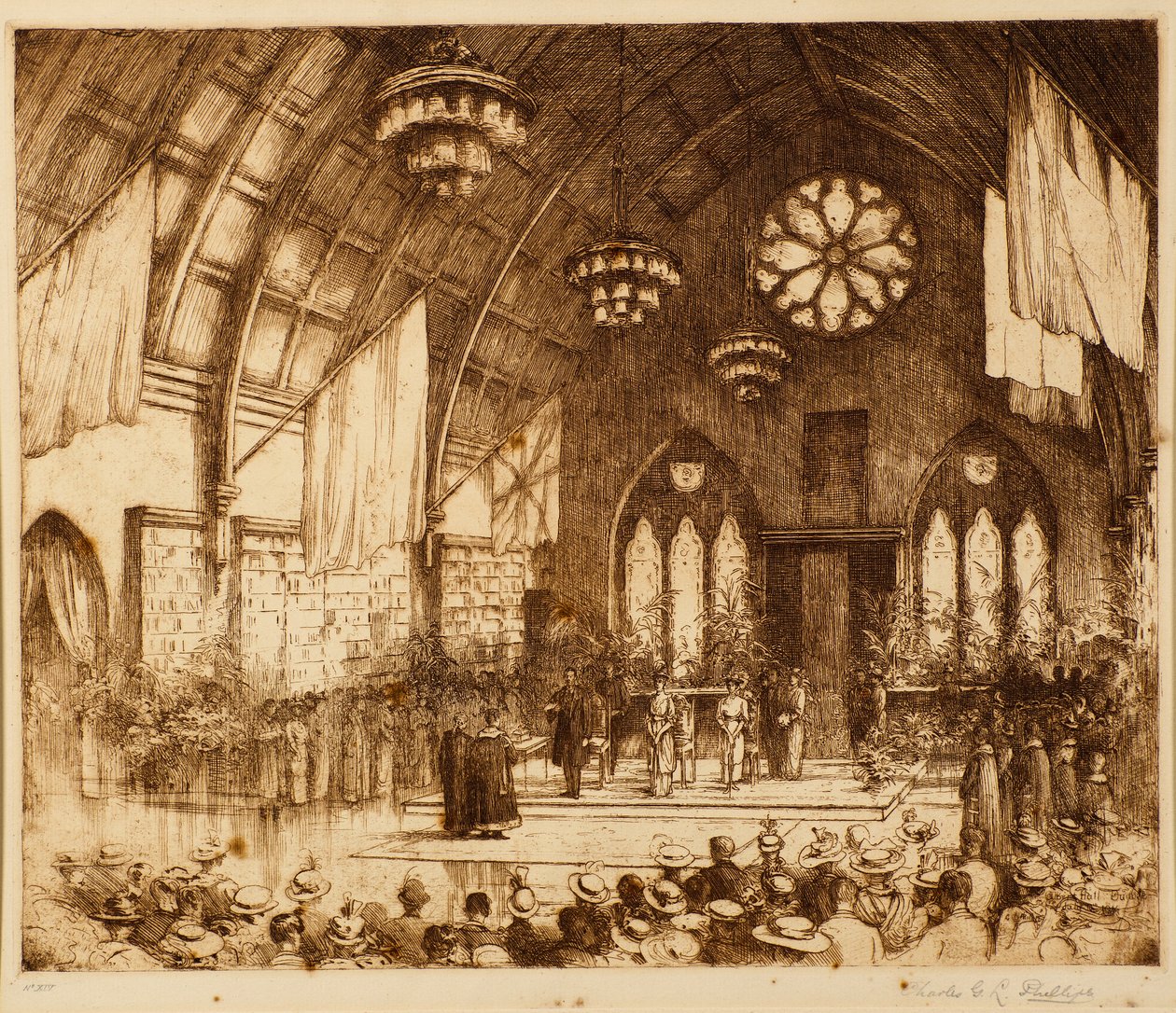 Visite royale à Dundee 1914 - Réception à l