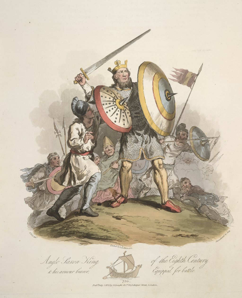 Roi anglo-saxon - Charles Hamilton (after) Smith