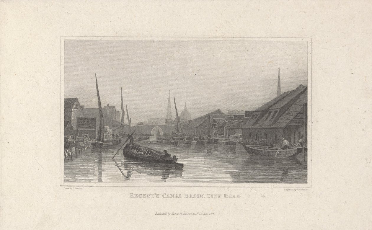 Bassin du canal de Regent, City Road - Charles Heath
